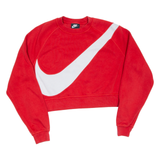 NIKE Cropped Womens Sweatshirt Red M