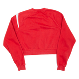 NIKE Cropped Womens Sweatshirt Red M