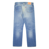 LEVI'S 504 Jeans Mens Blue Regular Straight Stone Wash W36 L32