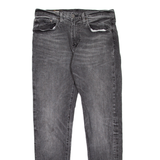 LEVI'S 502 Jeans BIG E Mens Grey Regular Tapered Stone Wash W31 L32