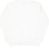 ADIDAS Womens White Hoodie Pullover M
