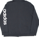 ADIDAS Womens Black Hoodie Full Zip 2XL