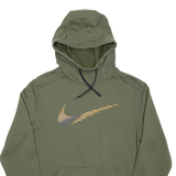 NIKE Mens Green Hoodie Pullover S