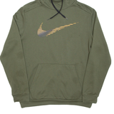 NIKE Mens Green Hoodie Pullover S