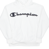 CHAMPION Womens White Hoodie Pullover XS