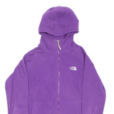 THE NORTH FACE Womens Purple Hoodie Full Zip S