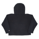 CHAMPION Cropped Womens Black Hoodie Pullover XS