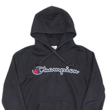 CHAMPION Mens Black Hoodie Pullover S