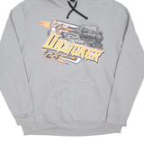 Train Mens Grey Hoodie Pullover XL