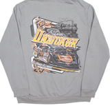 Train Mens Grey Hoodie Pullover XL