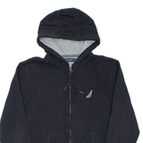 NAUTICA Womens Black Hoodie Full Zip S