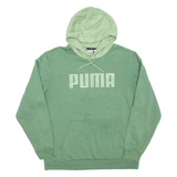 PUMA Womens Green Hoodie Pullover L