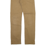 LEVI'S 513 Mens Trousers Beige Slim Straight W30 L32