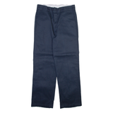 DICKIES Mens Trousers Blue Regular Straight W34 L32