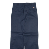DICKIES Mens Trousers Blue Regular Straight W34 L32
