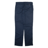 DICKIES 776f Womens Trousers Blue Regular Straight W32 L31
