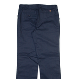 DICKIES Womens Trousers Blue Regular Straight W32 L32