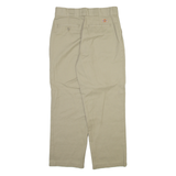 DICKIES Womens Trousers Beige Regular Straight W28 L26