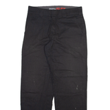 DICKIES Mens Trousers Black Regular Straight W31 L31