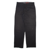 DICKIES Mens Trousers Black Regular Straight W31 L31
