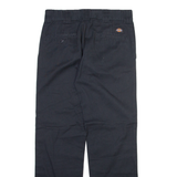 DICKIES Mens Trousers Black Slim Straight W30 L32