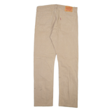 LEVI'S 513 Mens Trousers Beige Slim Straight W34 L30