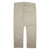 LEVI'S 513 Mens Trousers Beige Slim Straight W38 L30