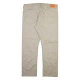 LEVI'S 513 Mens Trousers Beige Slim Straight W38 L30