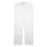 NAUTICA Mens Trousers White Regular Straight W30 L30