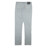 LEVI'S 510 Mens Trousers Grey Slim Tapered W32 L32