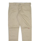 DICKIES Mens Trousers Beige Slim Straight W32 L32