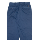 DICKIES Mens Trousers Blue Regular Straight W36 L30