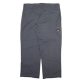 DICKIES Mens Trousers Grey Relaxed Straight W40 L28