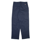 DICKIES Mens Trousers Blue Regular Straight W32 L30