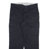DICKIES Cargo Mens Trousers Black Regular Straight W36 L30