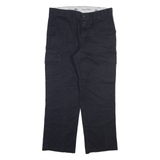 DICKIES Cargo Mens Trousers Black Regular Straight W36 L30