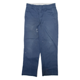 DICKIES 874 Workwear Mens Trousers Blue Regular Straight W33 L30
