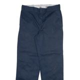 DICKIES 874 Workwear Mens Trousers Blue Regular Straight W32 L30