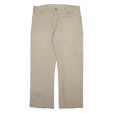DICKIES Carpenter Mens Trousers Beige Relaxed Straight W36 L30