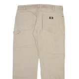 DICKIES Carpenter Mens Trousers Beige Relaxed Straight W36 L30
