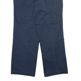 DICKIES Mens Trousers Blue Regular Straight W36 L32