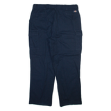 DICKIES Cargo Mens Trousers Blue Relaxed Straight W40 L29
