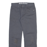 DICKIES Mens Trousers Grey Regular Straight W30 L30