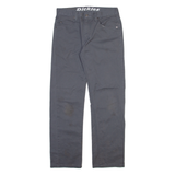DICKIES Mens Trousers Grey Regular Straight W30 L30