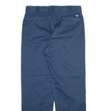 DICKIES Mens Trousers Blue Regular Straight W34 L32