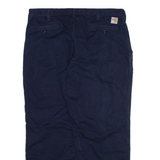 CARHARTT Mens Trousers Blue Relaxed Straight W38 L30