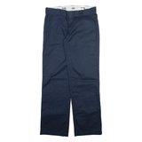 DICKIES 774 Womens Trousers Blue Regular Straight W32 L31