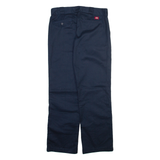 DICKIES 774 Womens Trousers Blue Regular Straight W32 L31