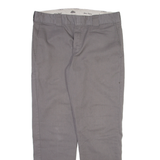 DICKIES Mens Trousers Grey Slim Tapered W34 L32