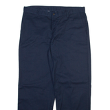 DICKIES Mens Trousers Blue Regular Straight W36 L29